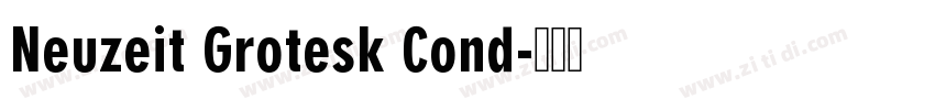 Neuzeit Grotesk Cond字体转换